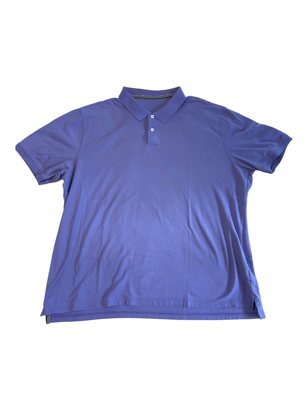Saddlebred Men's Violet Polo Shirt with Two-Button Placket
